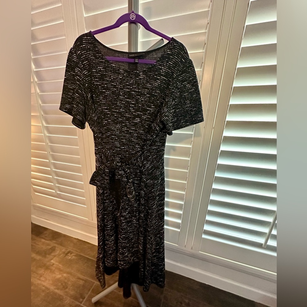 Lane Bryant Black/Grey Dress